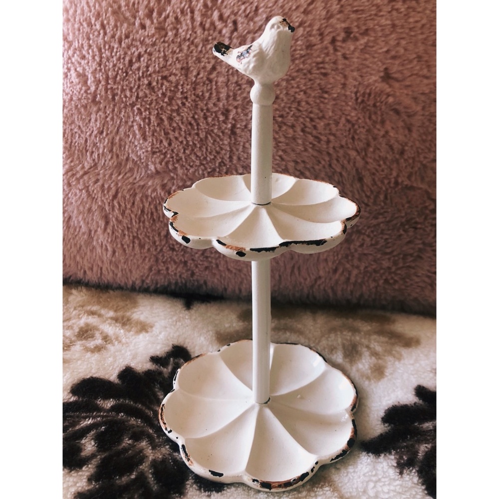 Vintage Bird Jewelry Holder - Cute Rustic Decor